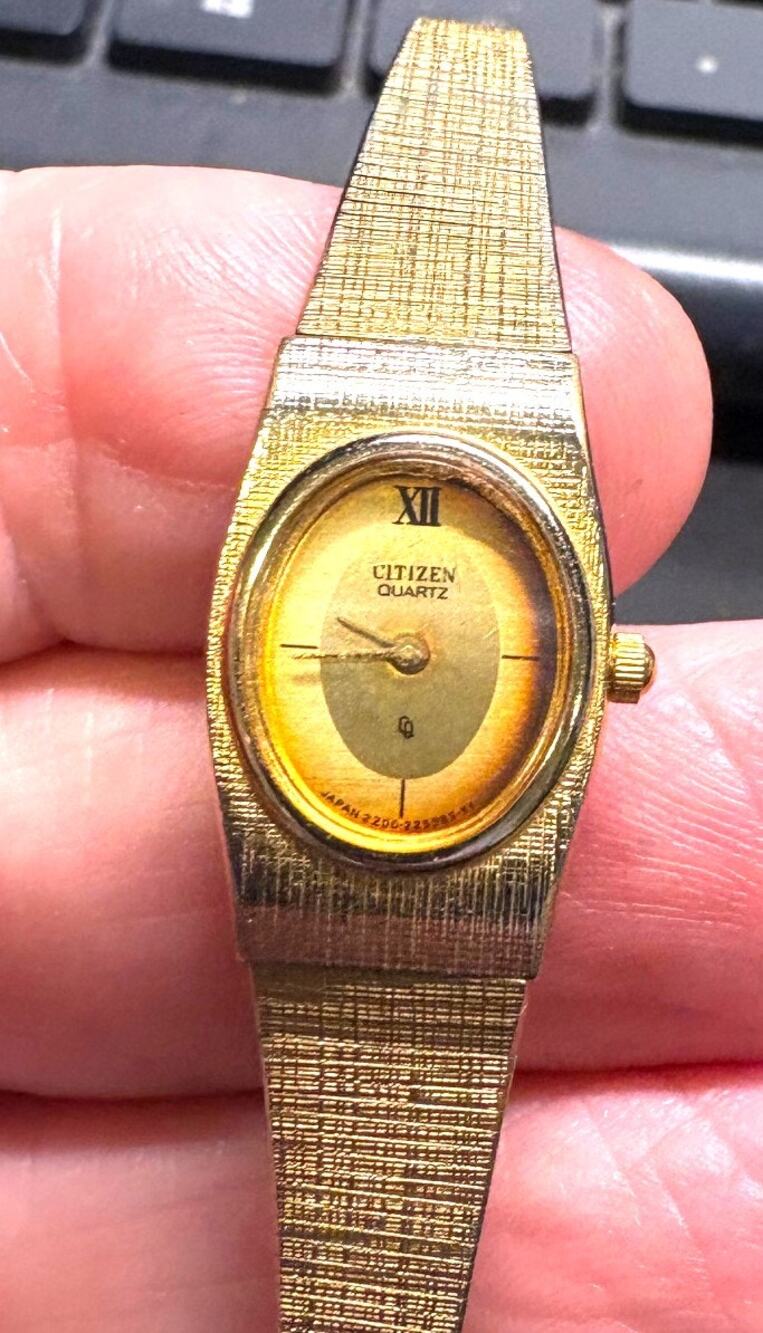 VTG Women's Gold Tone Citizen Watch, 32-1363